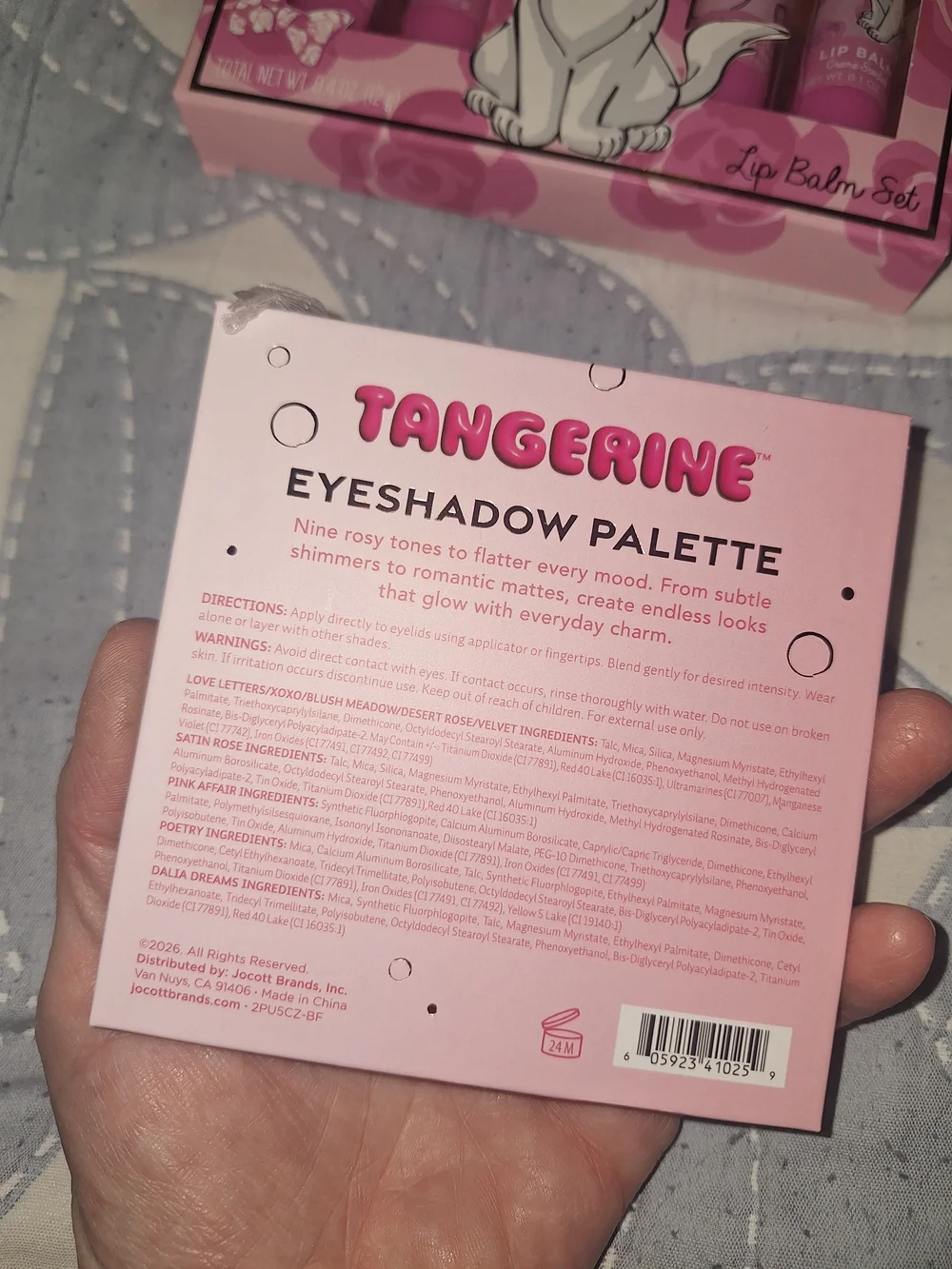 Disney Everyday Rosé Tangerine Eyeshadow Disney Lip Balm Set